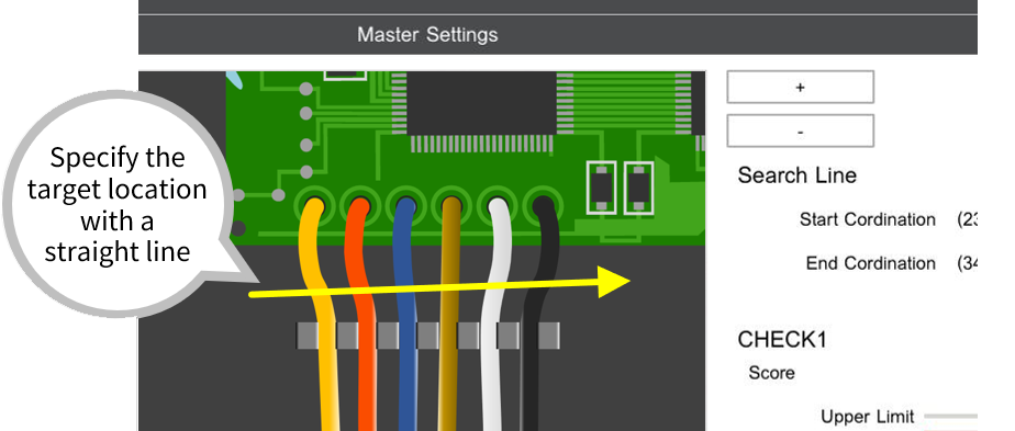 Color Order Judgment setting screen (1)